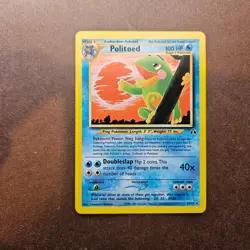 Politoed 27/75 Pokemon Neo Discovery Regular Rare Card - LP - Image 1