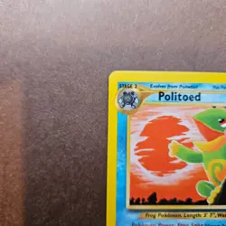 Politoed 27/75 Pokemon Neo Discovery Regular Rare Card - LP - Image 2