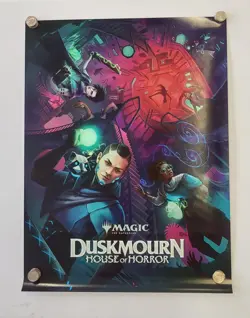 New MTG Duskmourn Foil Poster Store Promo 2024 DSK Magic The Gathering Horror - Image 1