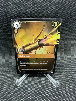 Riftbound Sabotage Jinx Card Origins OGN 156/298 League Of Legends English - Image 1