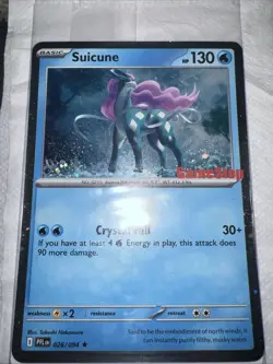 Suicune GameStop Stamped Promo Card - Image 1