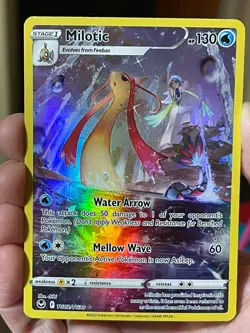 POKEMON MILOTIC #TG02/TG30 RARE TRAINER GALLERY HOLOFOIL SILVER TEMPEST VLP CARD - Image 1