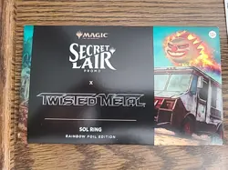 MTG Secret Lair Drop Bonus Card - Twisted Metal Sol Ring - Image 1