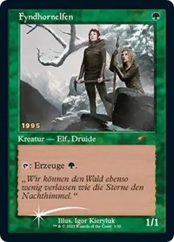 German Fyndhorn Elves (DE Exclusive) -Foil Near Mint MTG - Image 1