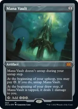 MTG English Mana Vault (Foil Etched) NM Foil Double Masters 2022 - Image 1