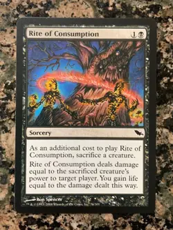 MTG Rite of Consumption x1 Shadowmoor NM, Magic the Gathering - Image 1