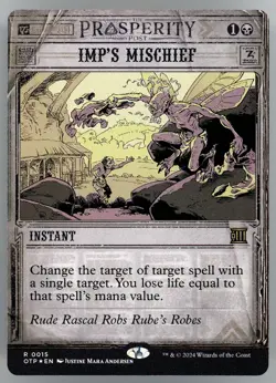 Imp's Mischief Outlaws of Thunder Junction: Breaking News Foil - Image 1