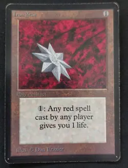 MTG Vintage Oldschool - Iron Star - Beta- Poor (Water damaged) - Image 1