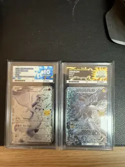 Pokemon TCG Celebrations 25th Anniversary Reshiram and Zekrom Full Art ACE 10 - Image 1