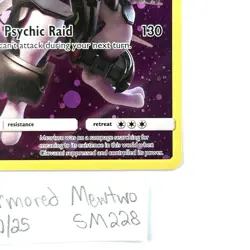 Armored Mewtwo SM228 Holo Pokemon TCG Blackstar Promo - Image 2