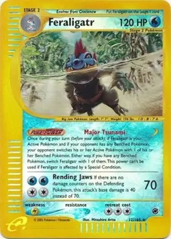 Pokemon TCG - Feraligatr - 12/165 - Rare - Reverse Holo - Expedition [Near Mint] - Image 1