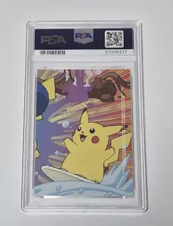 Psa 9 Pokemon Topps 2000 Ditto #132 TV Animation Series 2 Stick-Ons Pikachu - Image 2