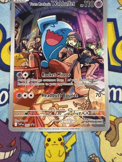 Pokemon Team Rocket's Wobbuffet Pokemon 203 NM - Image 3