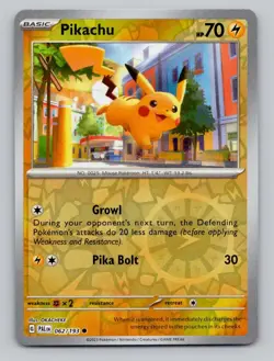 Reverse Holo Pikachu #062/193 Common SV02: Paldea Evolved Pokemon - Image 1
