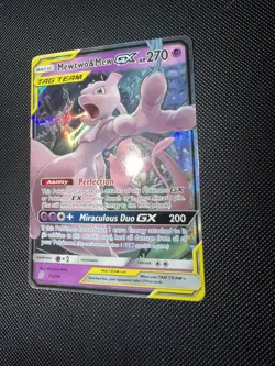Pokemon TCG Mewtwo & Mew GX Full Art Holo Unified Minds 71/236 - Image 2