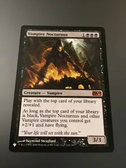 MTG Core Set 2010 #118 Vampire Nocturnus NM - Image 1