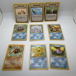 Portuguese Pokemon Fossil 1st Edition Regular Lot of 9 - Image 1