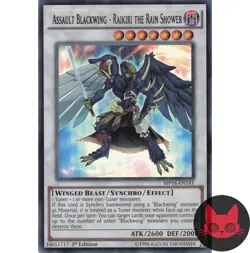 Yugioh Assault Blackwing - Raikiri the Rain Shower MP16-EN141 Ultra Rare 1st NM - Image 1