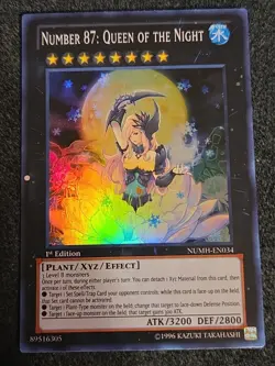 Yugioh Number 87: Queen Of The Night NUMH-EN034 Super Rare NM - Image 1