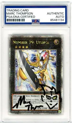 PSA Signed Number 39: Utopia QUARTER CENTURY RARE TN23-EN013 Marc Thompson Yugi - Image 1