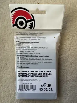 Pokemon Center: Rayquaza Among The Stars Card Sleeves (65 Sleeves) Sealed - Image 2