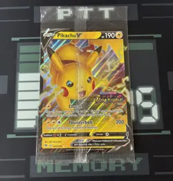 Pokemon TCG Card Pikachu V 43/185 Vivid Voltage Jumbo UK Exc. NEW Sealed Stamped - Image 1