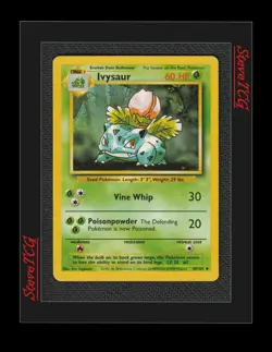 Ivysaur - 30/102 - Base Set - Unlimited - Vintage - Pokemon Card - Near Mint NM+ - Image 1