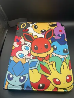 Pokemon TCG Eevee Eeveelutions Zip Up 50 Pages Holds 400 Card Binder New - Image 1