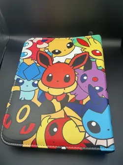 Pokemon TCG Eevee Eeveelutions Zip Up 50 Pages Holds 400 Card Binder New - Image 2