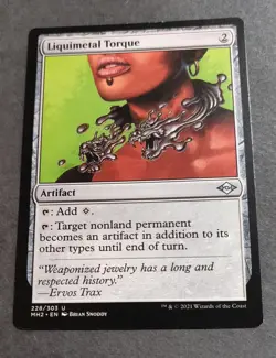 Liquimetal Torque Modern Horizons 2 Regular Mtg Tcg Card Moderately Played - Image 1