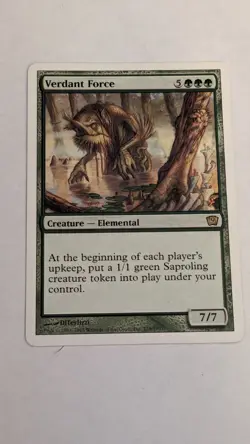 Verdant Force 9th Edition NM Green Rare MAGIC THE GATHERING MTG CARD ABUGames - Image 1