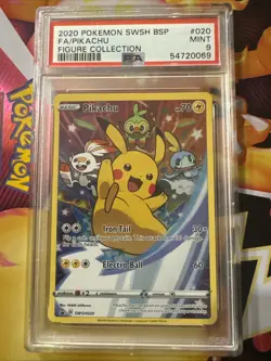 Pikachu SWSH020 SWSH: Sword & Shield Promo Cards Holo PSA 9 - Image 1
