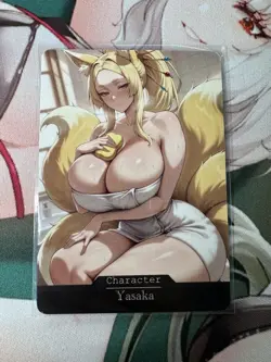 Yasaka Highschool DxD hentai Anime Doujin Waifu Custom Art Card - Image 1