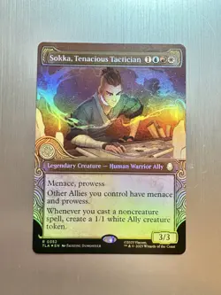 Sokka, Tenacious Tactician 352 - MTG Avatar: The Last Airbender -Borderless FOIL - Image 1