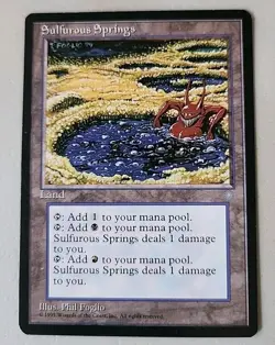 Sulfurous Springs Ice Age Regular MP Moderately Played MTG - Image 1