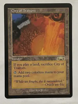 City of Traitors Exodus MTG Magic the Gathering Light Play - Image 1
