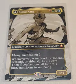 Avatar Aang (Borderless) Avatar: The Last Airbender MTG Magic Single - Image 1