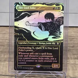 Fire Lord Zuko Borderless FOIL 0315 MTG Avatar: TLA Nm IN HAND - Image 1