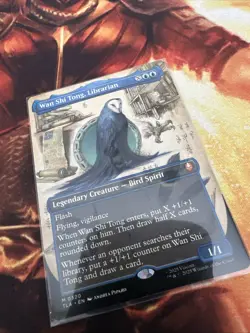 MTG Wan Shi Tong Librarian Borderless Mythic Avatar TLA 0320 Bird Magic NM - Image 1