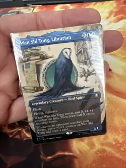 MTG Wan Shi Tong Librarian Borderless Mythic Avatar TLA 0320 Bird Magic NM - Image 2