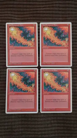 Magic: the Gathering / MtG Red Elemental Blast x4 Fourth Edition - Image 1