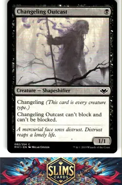 Magic the Gathering MTG Modern Horizons Changeling Outcast #82 Buy 2 Get 1 - Image 1