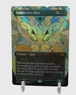 Pathbreaker Ibex (Borderless) FOIL #91 MTG Aetherdrift NM X1 - Image 2
