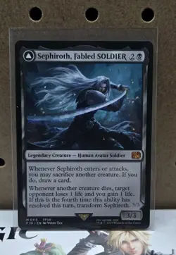 Sephiroth Fabled Soldier/One Winged Angel Final Fantasy Magic the Gathering - Image 1