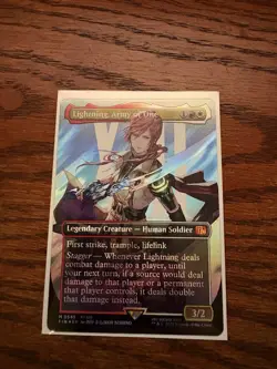 Lightning, Army of One (0545) (Borderless) (Surge Foil) Final Fantasy Foil - Image 1