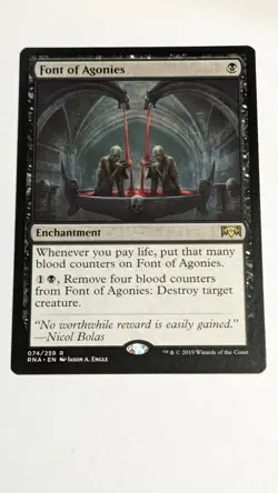 MTG Magic the Gathering Font of Agonies (74/296) Ravnica Allegiance NM - Image 1