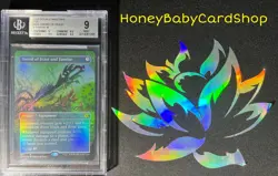 MTG Double Masters 2020 Sword of Feast and Famine BGS 9.0 MINT Foil Box Topper - Image 4