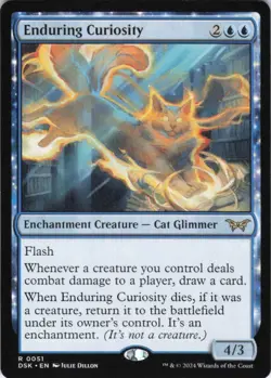 MTG Enduring Curiosity (51) | NM | Duskmourn: House of Horror {DSK} - Image 1