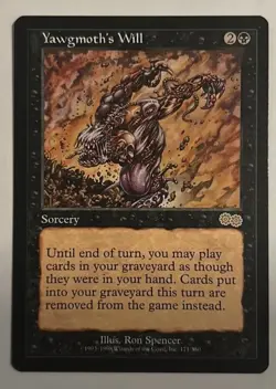 Yawgmoth's Will - NM RARE Urza's Saga MTG - Image 1