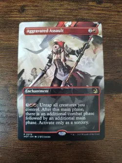 Aggravated Assault (Anime Borderless) Wilds of Eldraine: Enchanting Tales... - Image 1